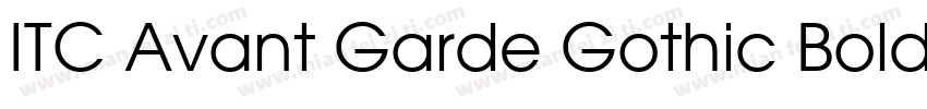 ITC Avant Garde Gothic Bold字体转换